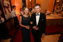 Česko-Slovenský ples 2020 poctil svojou prítomnosťou minister zahraničných vecí ČR Tomáš Petříček s manželkou Ivou